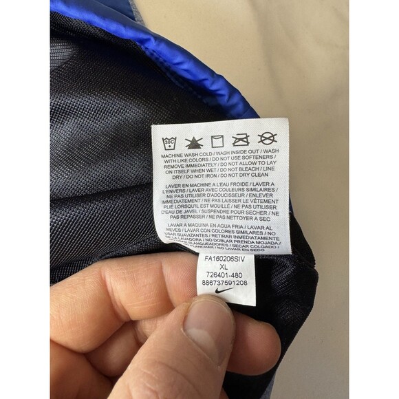 Nike Golf Shield Windproof Windbreaker Blue Full Zip Jacket Men’s XL 726401-480 - Picture 7 of 9